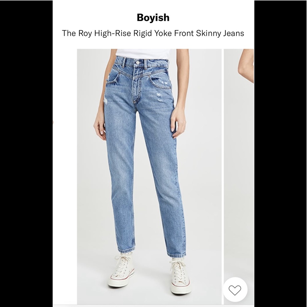 BOYISH ROY HIGH RISE YOLK JEANS